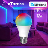 Bombilla LED RGBCCT de 12 W, compatible con Home Assistant